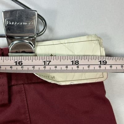 Peter Millar Mens Raleigh Washed Twill Chino Pants 38 x 34 Burgundy Red NEW - Thumbnail 12