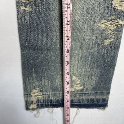 Copping Zone CZ Jeans Womens Medium 30 x 31 Blue Denim Distressed 100% Cotton - Thumbnail 15