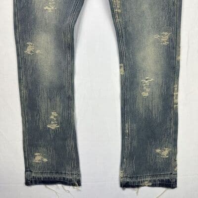 Copping Zone CZ Jeans Womens Medium 30 x 31 Blue Denim Distressed 100% Cotton - Thumbnail 3