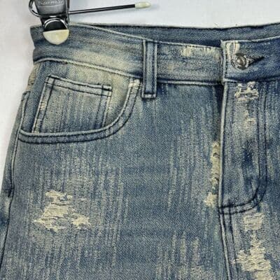 Copping Zone CZ Jeans Womens Medium 30 x 31 Blue Denim Distressed 100% Cotton - Thumbnail 6