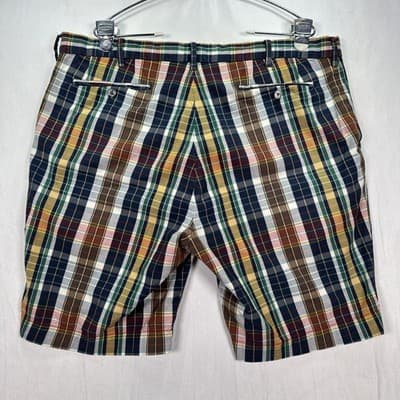 Ralph Lauren Indian Madras Shorts Men 38 Multicolor Plaid Preppy Bermuda Vintage - Thumbnail 5