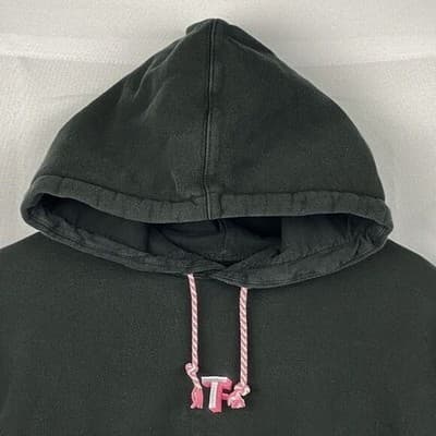 Teddy Fresh Mens Hoodie Black Multi Color Sleeve Logo Pullover Sweatshirt Medium - Thumbnail 6