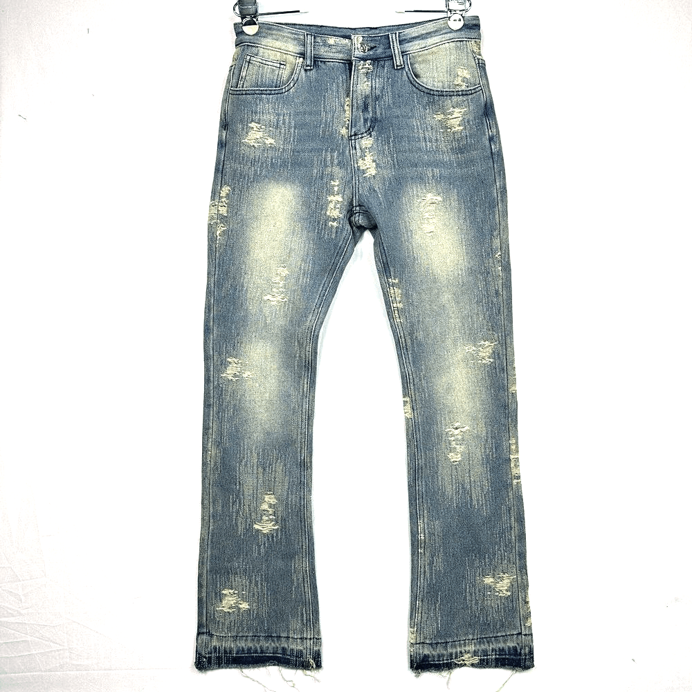 Copping Zone CZ Jeans Womens Medium 30 x 31 Blue Denim Distressed 100% Cotton - Image 1