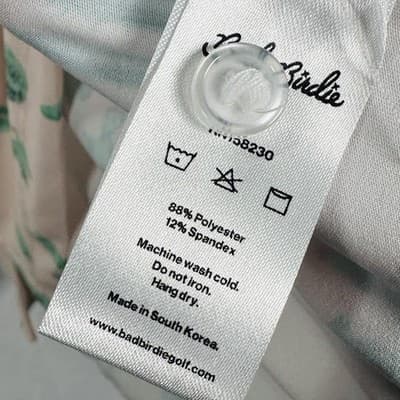 Bad Birdie Golf Polo Shirt Mens Medium Pink Green Cactus Thorn In Your Side NEW - Thumbnail 7