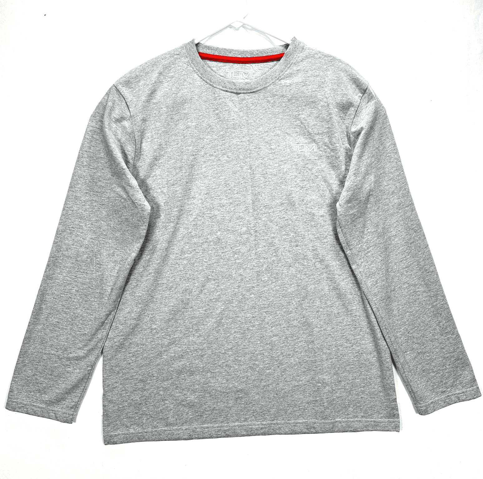 Tumi Crewneck Shirt Mens Large Long Sleeve Gray Air India Travel Tee Airlines - Image 1