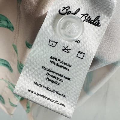 Bad Birdie Golf Polo Shirt Mens XL Pink Green Thorn in Your Side Cactus NEW - Thumbnail 7