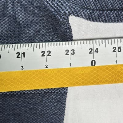 Brooks Brothers Silk Cashmere Sweater Mens XL Navy Blue Striped V Neck Pullover - Thumbnail 7