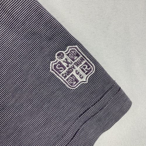 Travis Mathew Golf Polo Mens Large Short Sleeve Shirt Striped Purple - Thumbnail 8