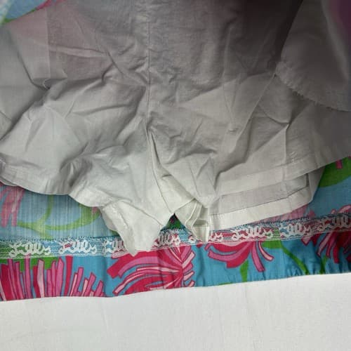 Lilly Pulitzer Womens Skort Size 2 Originals Aqua Short Skirt Pink Blue Floral - Thumbnail 5