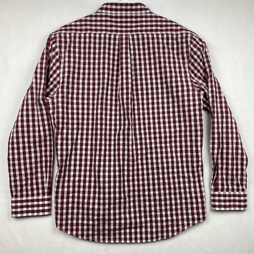 Nat Nast Shirt Mens Large Purple Gingham Plaid Long Sleeve Button Down Cotton - Thumbnail 3