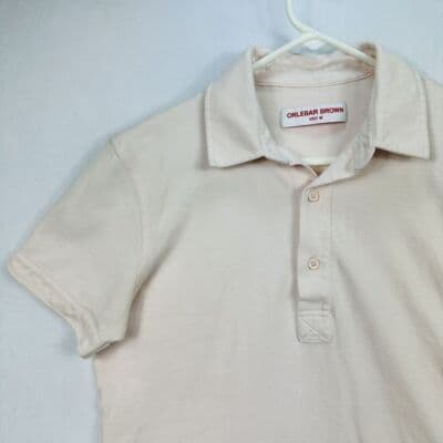 Orlebar Brown Womens Medium Sebastian Pique Polo Shirt Pink Short Sleeve - Thumbnail 5