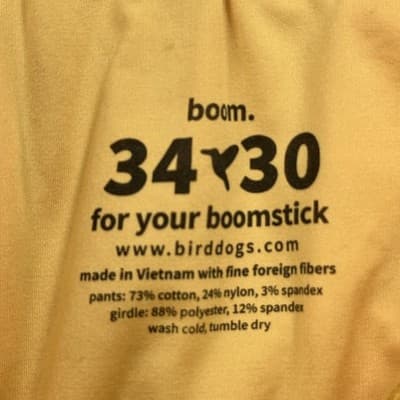 Birddogs Golf Lined Pants Mens 34 X 30 Gray Stretch Chino Performance Zip Pocket - Thumbnail 6