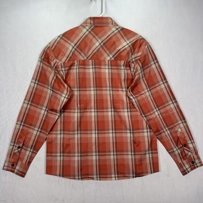 Simms Outpost Shirt Mens Medium Red Plaid Long Sleeve Button Fishing Outdoor NEW - Thumbnail 3