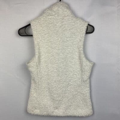 Patagonia Los Gatos Vest Womens XS White Full Zip High Pile Fleece Front Pockets - Thumbnail 2