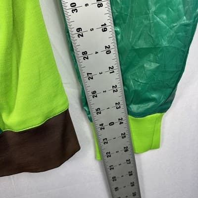 Sabit Tanoshinde Mens 3X Hooded Windbreaker Jacket Green Purple Streetwear Zip - Thumbnail 12