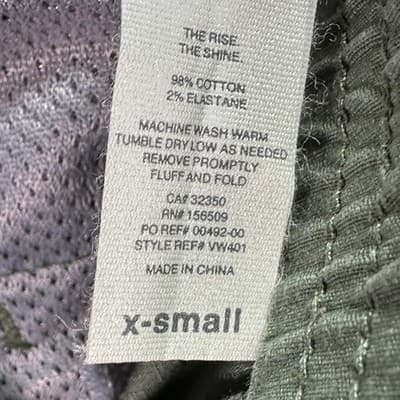 Vuori Ripstop Pants Womens XS Olive Green Stretch Drawstring Travel Hiking VW401 - Thumbnail 5