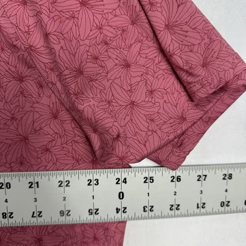 UNRL Golf Polo Shirt Mens Sz XL Red Floral Stretch Performance Short Sleeve Logo - Thumbnail 11