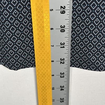 Mizzen Main Leeward Dress Short Mens 2XL Navy Geometric Trim Fit Long Sleeve NEW - Thumbnail 9