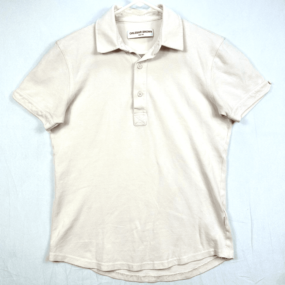 Orlebar Brown Womens Medium Sebastian Pique Polo Shirt Pink Short Sleeve - Image 1