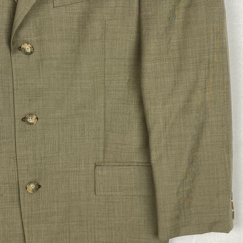 Chaps Ralph Lauren Mens 40 L Sport Coat Blazer Wool Tan Suit Jacket 3-Button - Thumbnail 6