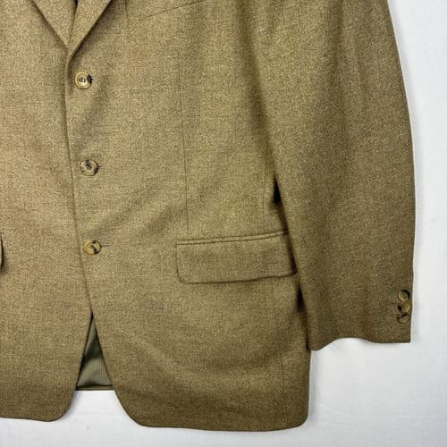 Pal Zileri Blazer Mens 44 R Wool Cashmere Blend Brown Sport Coat 3-Button Italy - Thumbnail 4