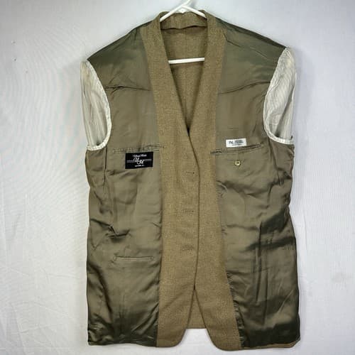 Pal Zileri Blazer Mens 44 R Wool Cashmere Blend Brown Sport Coat 3-Button Italy - Thumbnail 7