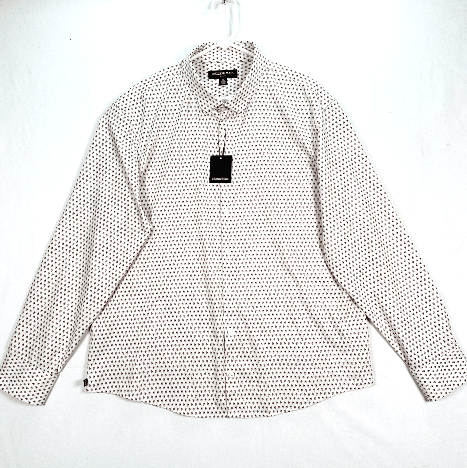 Mizzen Main Leeward Shirt Mens 2XL Wine Todos Plaid Trim Fit Button Down NEW - Image 1