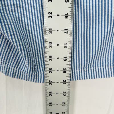 Vineyard Vines Breaker Shorts Mens 38 Blue White Seersucker Stripe Cotton 8" - Thumbnail 6