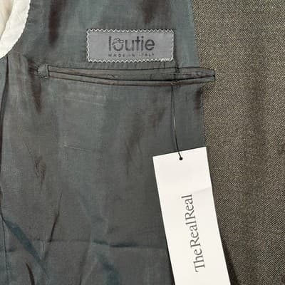 Pal Zileri Blazer Mens 46 R Gray Wool 3-Button Sport Coat Suit Jacket Made Italy - Thumbnail 10