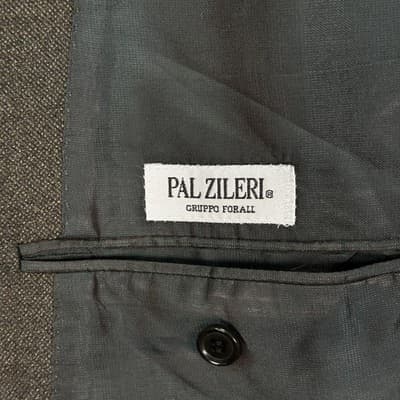 Pal Zileri Blazer Mens 46 R Gray Wool 3-Button Sport Coat Suit Jacket Made Italy - Thumbnail 11