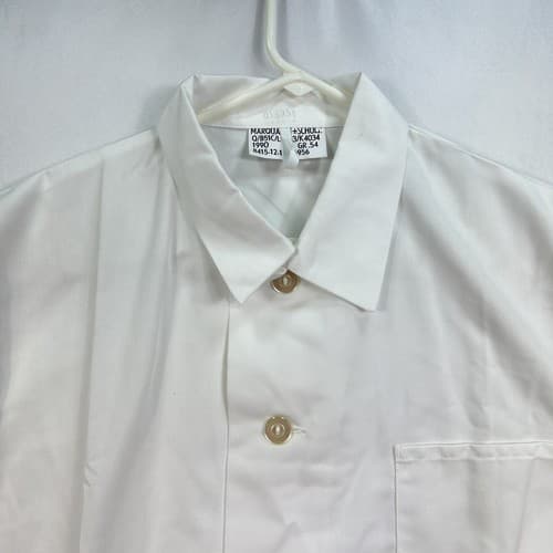 Marquardt & Schulz Dutch Army Shirt Field US XL GR 54 Solid White Button Up - Thumbnail 2