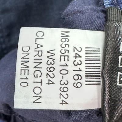 Paige Federal Jeans Mens 38 x 33 Blue Slim Straight Clarington Dark Wash - Thumbnail 7