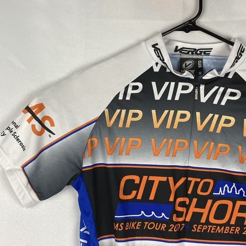 Verge Gear Cycling Jersey Shirt Sport City To Shore Mens Medium Bike MS - Thumbnail 5