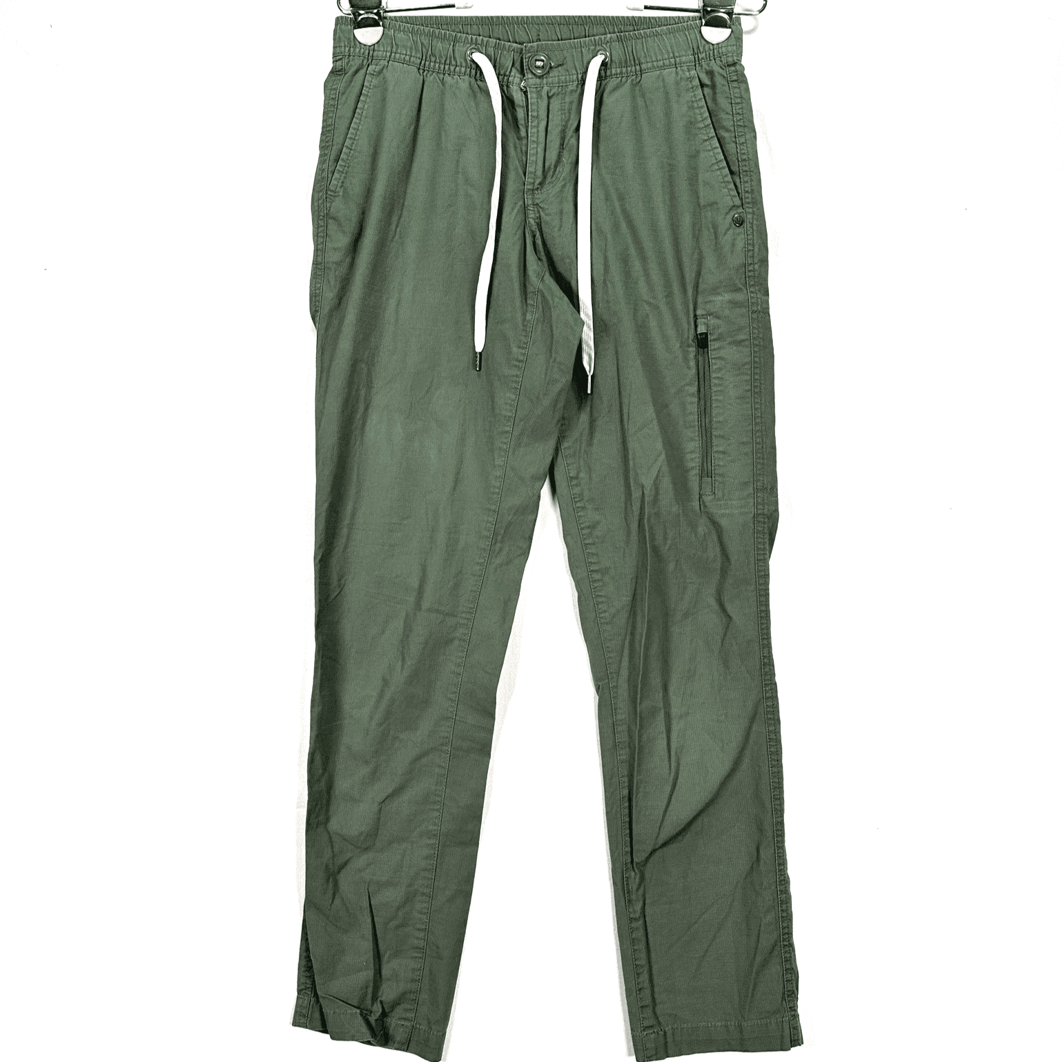 Vuori Ripstop Pants Womens XS Olive Green Stretch Drawstring Travel Hiking VW401 - Image 1