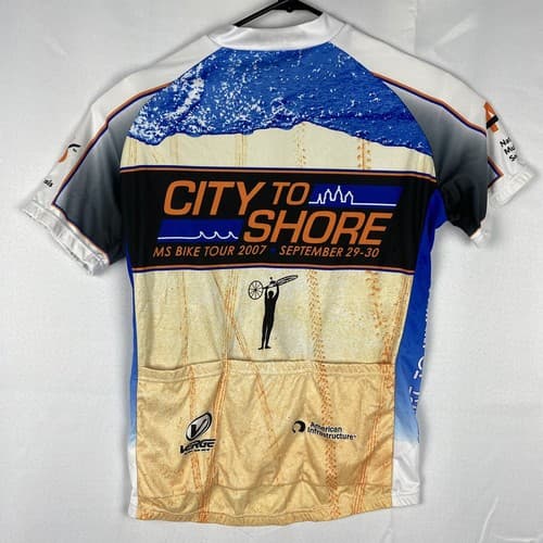Verge Gear Cycling Jersey Shirt Sport City To Shore Mens Medium Bike MS - Thumbnail 2