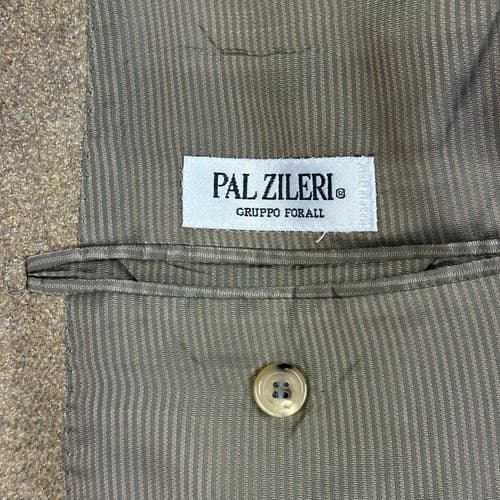 Pal Zileri Blazer Mens 44 R Wool Cashmere Blend Brown Sport Coat 3-Button Italy - Thumbnail 8