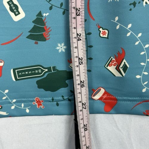 NEW William Murray Golf Holiday Chaos Polo Shirt Small Blue Xmas Short Sleeve - Thumbnail 15