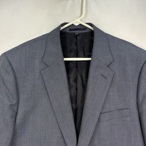 J Crew Ludlow Blazer Mens 44 R Sport Coat Blue Tollegno 1900 3D Wool Suit Jacket - Thumbnail 2