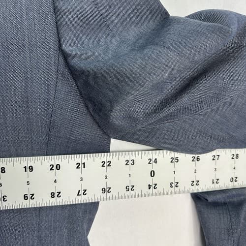 J Crew Ludlow Blazer Mens 44 R Sport Coat Blue Tollegno 1900 3D Wool Suit Jacket - Thumbnail 10