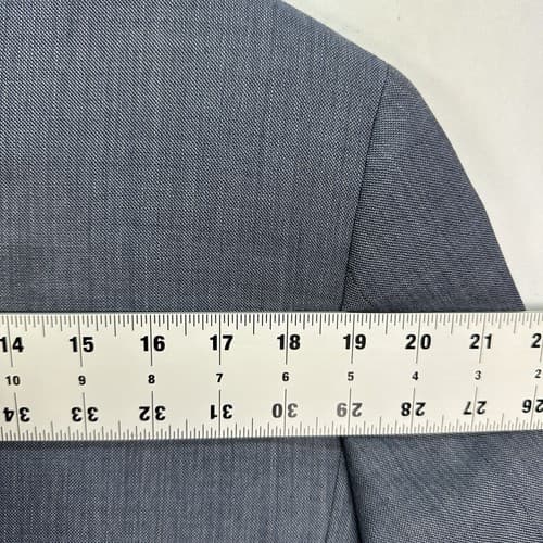 J Crew Ludlow Blazer Mens 44 R Sport Coat Blue Tollegno 1900 3D Wool Suit Jacket - Thumbnail 11