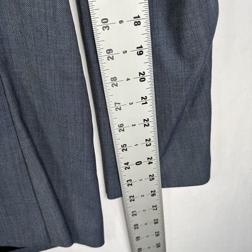 J Crew Ludlow Blazer Mens 44 R Sport Coat Blue Tollegno 1900 3D Wool Suit Jacket - Thumbnail 12