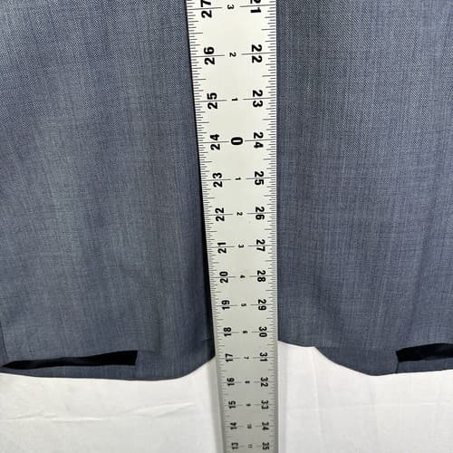 J Crew Ludlow Blazer Mens 44 R Sport Coat Blue Tollegno 1900 3D Wool Suit Jacket - Thumbnail 13