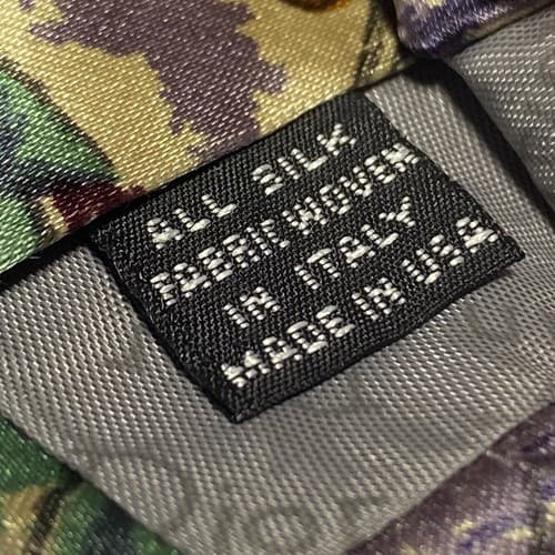 Vintage Christian Dior Monsieur Silk Floral Watercolor Tie Multicolor Abstract - Thumbnail 4