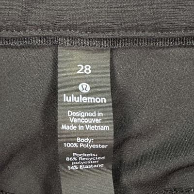 Lululemon ABC Slim Fit Pants Mens 28 x 29 Black Warpstreme Performance LM5704S - Thumbnail 6