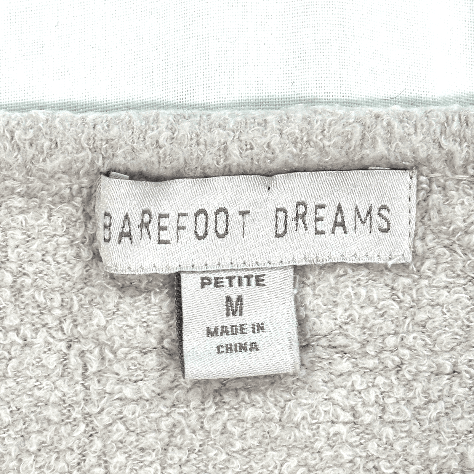 Barefoot Dreams CozyChic Lite Sweater Womens Petite Medium Gray V Neck Pullover - Thumbnail 4