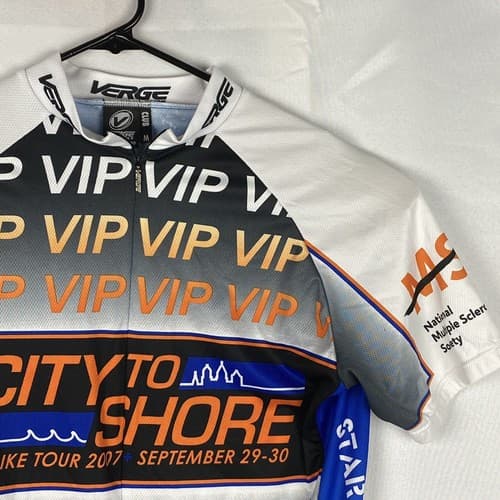 Verge Gear Cycling Jersey Shirt Sport City To Shore Mens Medium Bike MS - Thumbnail 4