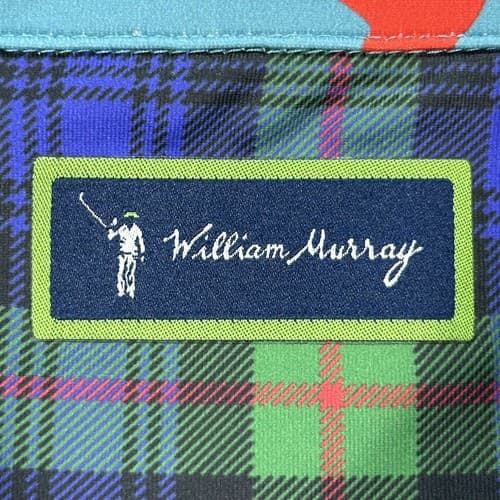 NEW William Murray Golf Holiday Chaos Polo Shirt Small Blue Xmas Short Sleeve - Thumbnail 10
