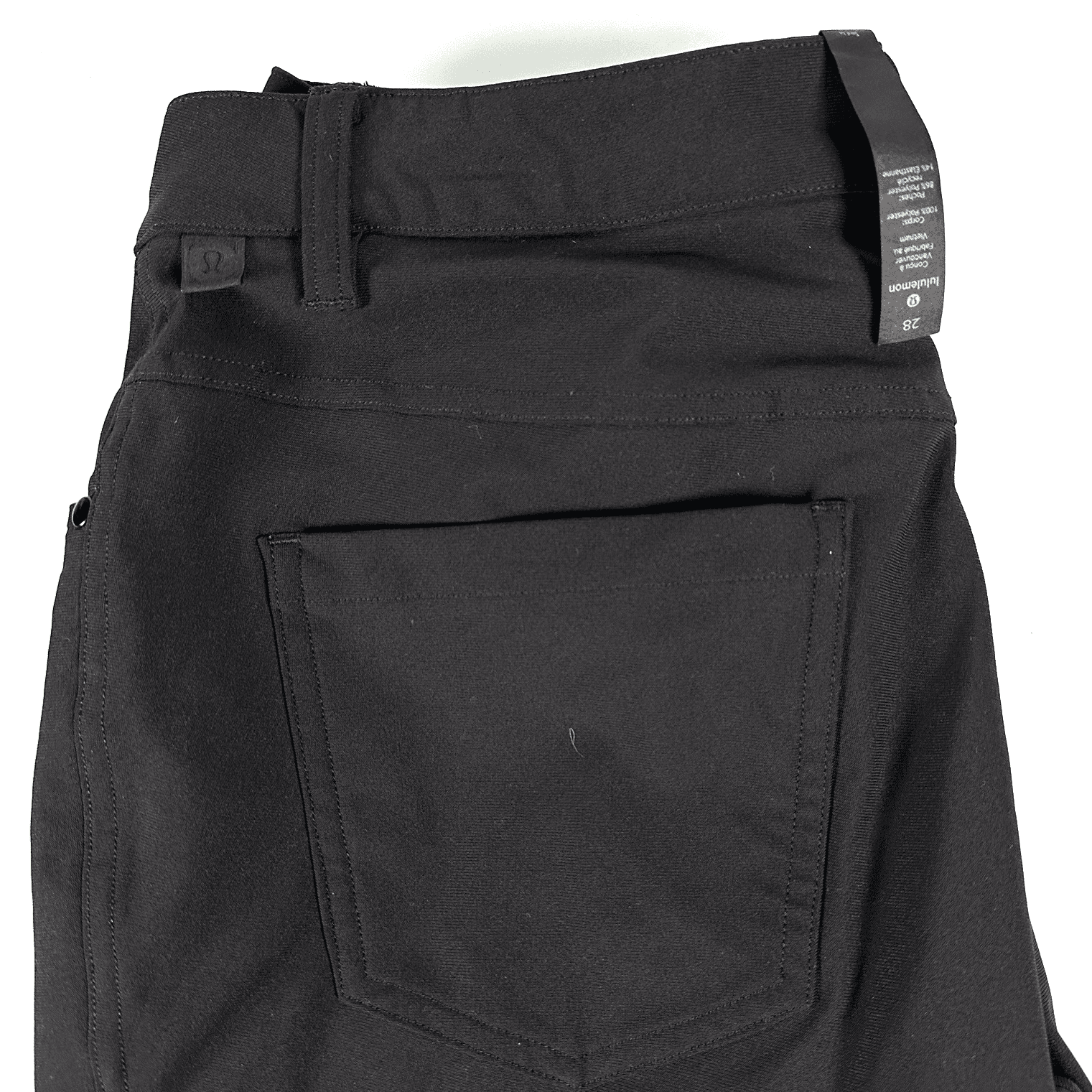 Lululemon ABC Slim Fit Pants Mens 28 x 29 Black Warpstreme Performance LM5704S - Image 1