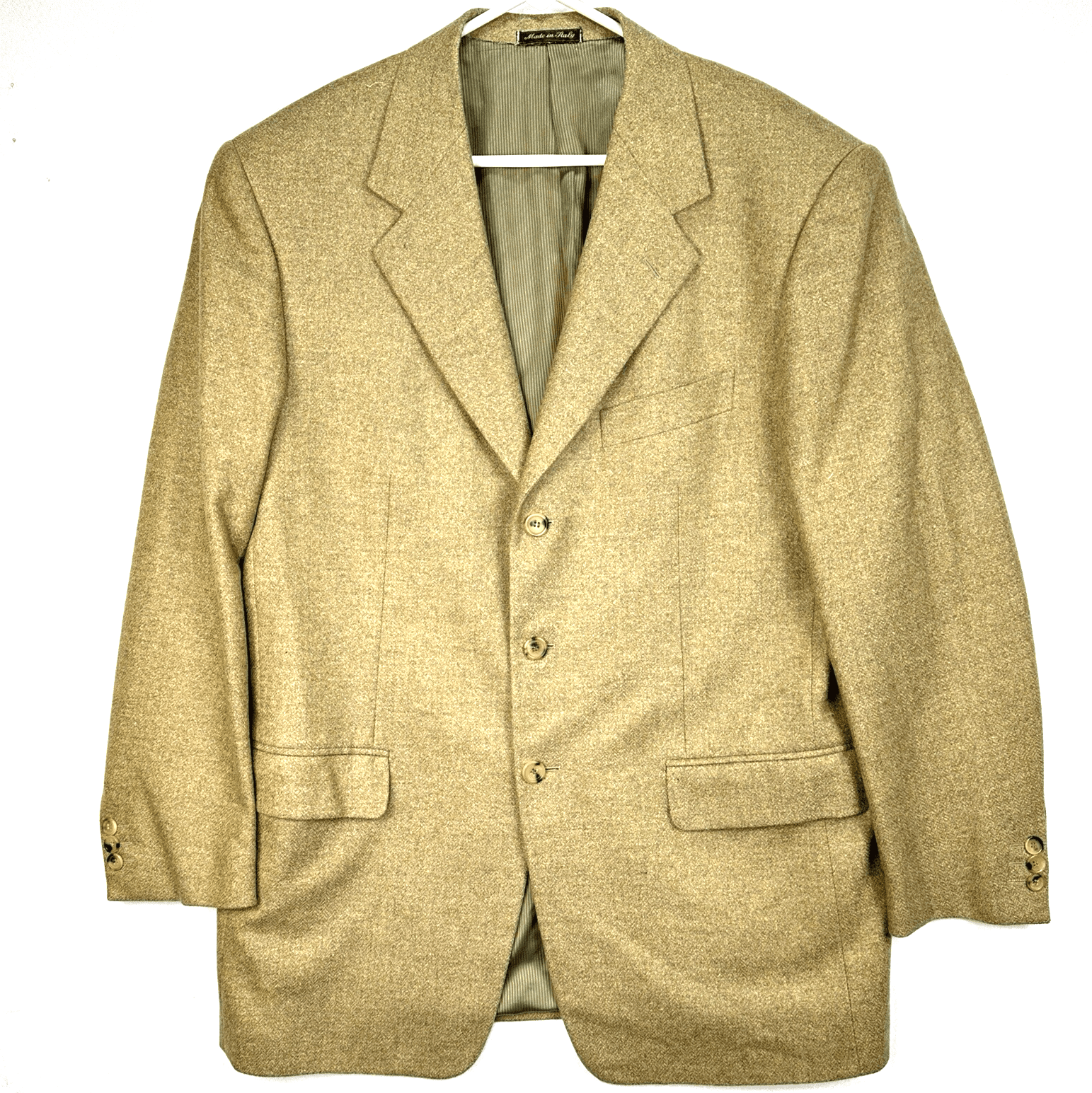 Pal Zileri Blazer Mens 44 R Wool Cashmere Blend Brown Sport Coat 3-Button Italy - Image 1