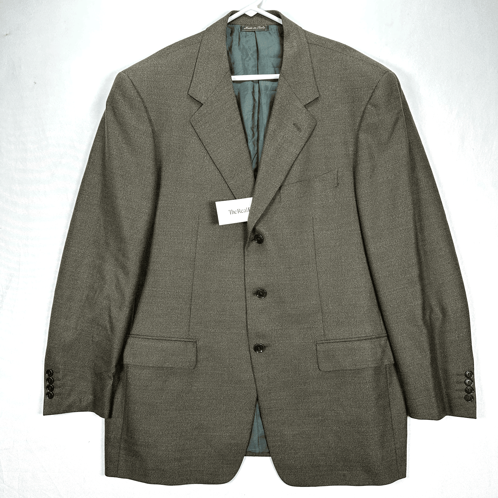 Pal Zileri Blazer Mens 46 R Gray Wool 3-Button Sport Coat Suit Jacket Made Italy - Image 1